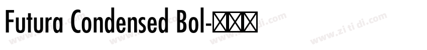 Futura Condensed Bol字体转换 Futura Condensed Bol字体转换